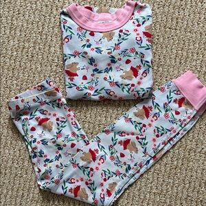 Hanna Andersson Kids Pajama Set - Pink and Red Floral